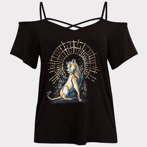 SOLD‼️ Torrid Disney Lion King Nala Cold Shoulder Top